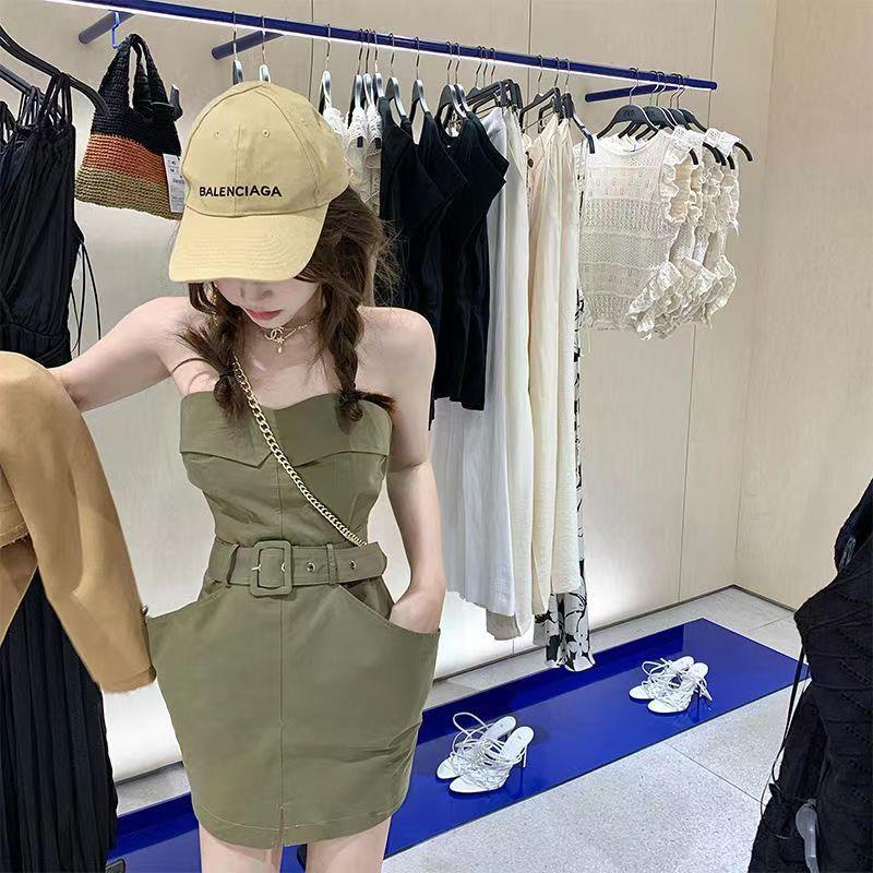 Doggyqin jue Set Đầm Ống Xẻ Tà Ôm Eo Phong Cách Retro Cho Cặp Đôi