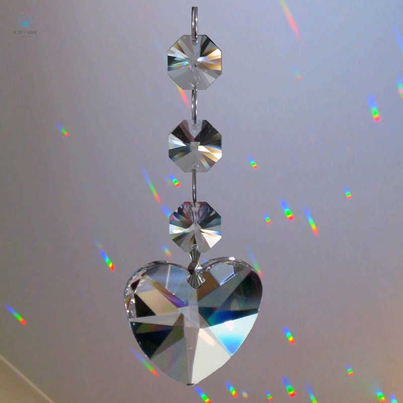 1 Lăng Kính Cầu Vồng Lấp Lánh Treo Trang Trí Sân Vườn