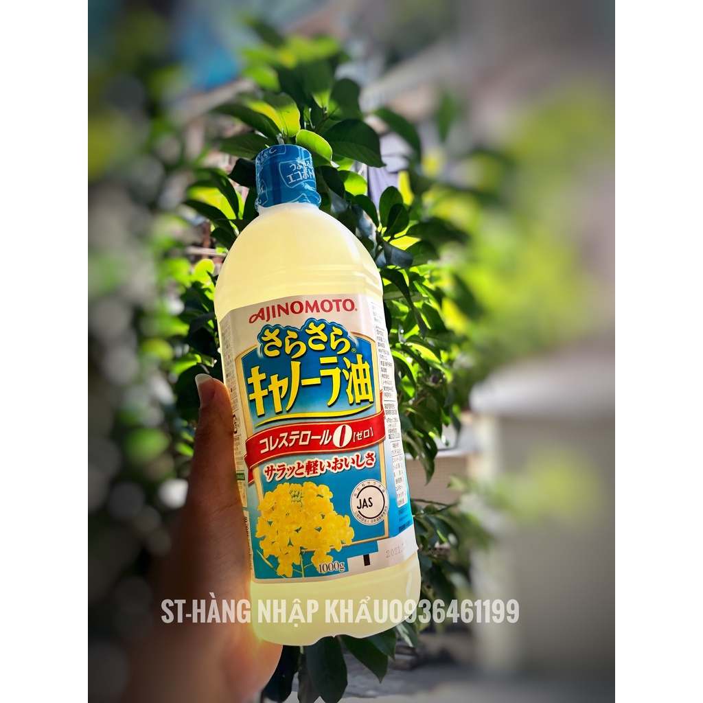 Dầu ăn hoa cải AJNOMOTO Nhật Bản 1L