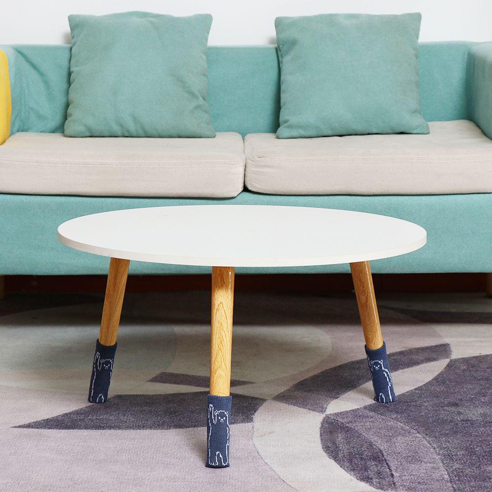 Set 4 Vỏ Bọc Bảo Vệ Ghế Ngồi Đan Len Co Giãn Chống Ồn Tiện Dụng Ốp
