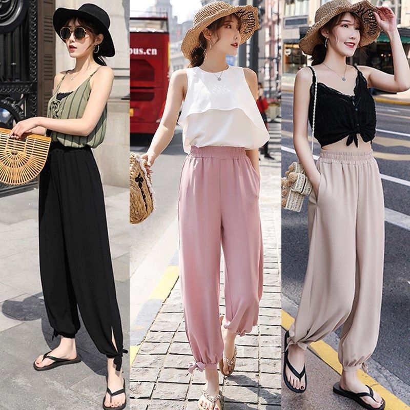 Korean version 2020 Korean version of the new wild wide-leg slim high-waist pants | BigBuy360 - bigbuy360.vn