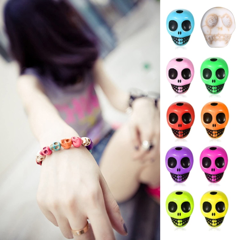 Hạt Charm Hình Đầu Lâu Dùng Làm Trang Sức DIY