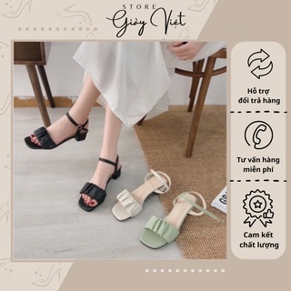 Giày cao gót sandal bánh bèo hót hít 3p trẻ trung nhất năm 2022