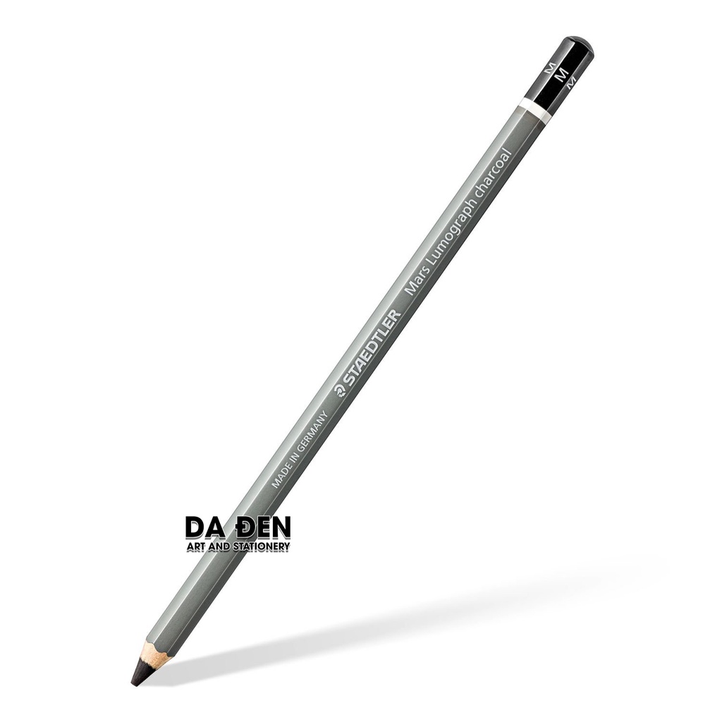 [DA ĐEN] Bút Chì Staedtler Mars Lumograph Charcoal 100C Cao Cấp