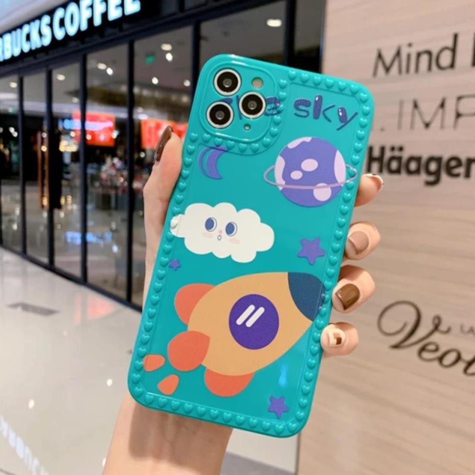 [ Hàng mới cực hot ] Ốp lưng viền tim nổi iphone 6plus 7plus 8 plus xs max 11 pro max 12 12 pro max