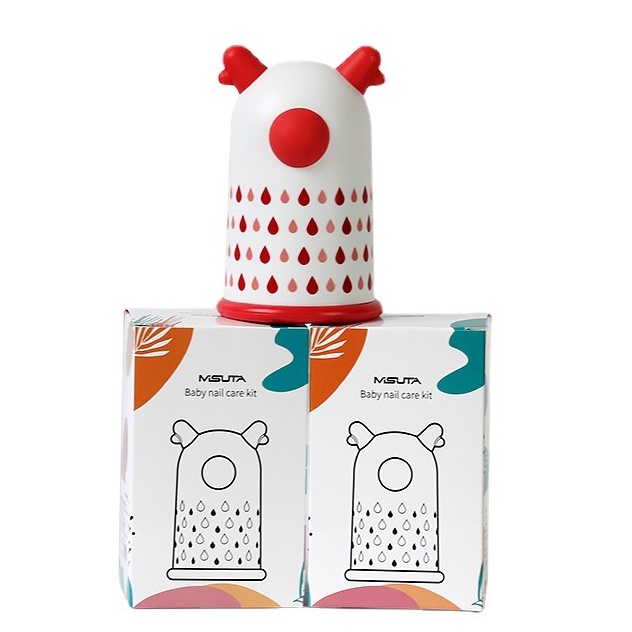 Bộ Cắt Móng Tay Cho Bé , Bấm Móng Tay Sơ Sinh An Toàn Cho Bé 4 Món Kèm Hộp Hình Dễ Thương MISUTA