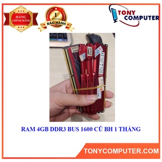 RAM 4GB DDR3 BUS 1600 cũ bảo hành 1 tháng