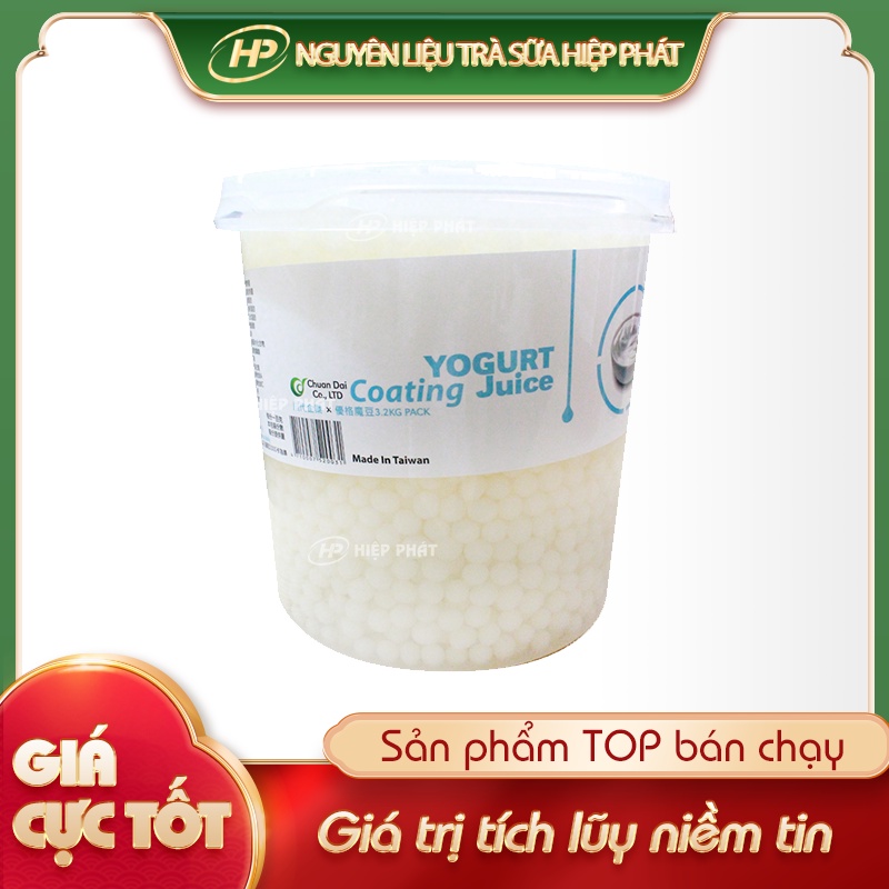 Hạt Thủy Tinh Yaourt Đài Loan CHUAN DAI 3.2kg - [GIÒN DAI] - SP010242 - Nguyên liệu pha chế trà sữa HIỆP PHÁT