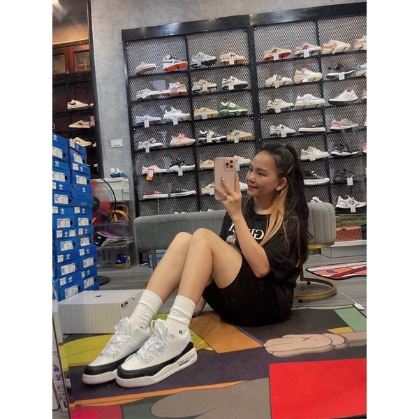 GIÀY JD3 BÓNG RỔ WHITE BLACK TRẮNG ĐEN SC