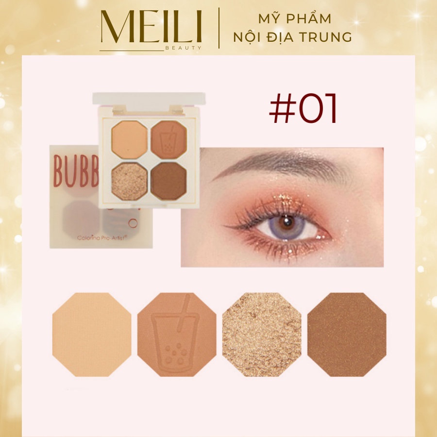 [HOT] Phấn mắt Bubble Tea 4 ô nội địa Trung lên màu chuẩn, nhỏ gọn tiện lợi dễ dàng mang theo - Meili Beauty | BigBuy360 - bigbuy360.vn