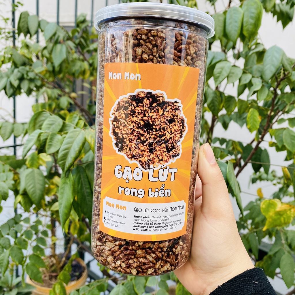 GẠO LỨT RONG BIỂN 300gr MonMon Food - đồ ăn vặt Hà Nội