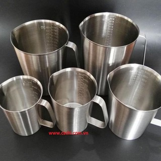 Ca inox 1000 ml có chia vạch
