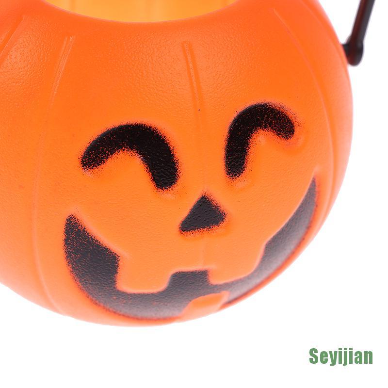 Set 5 Xô Nhựa Đựng Bí Ngô Halloween Cho Bé