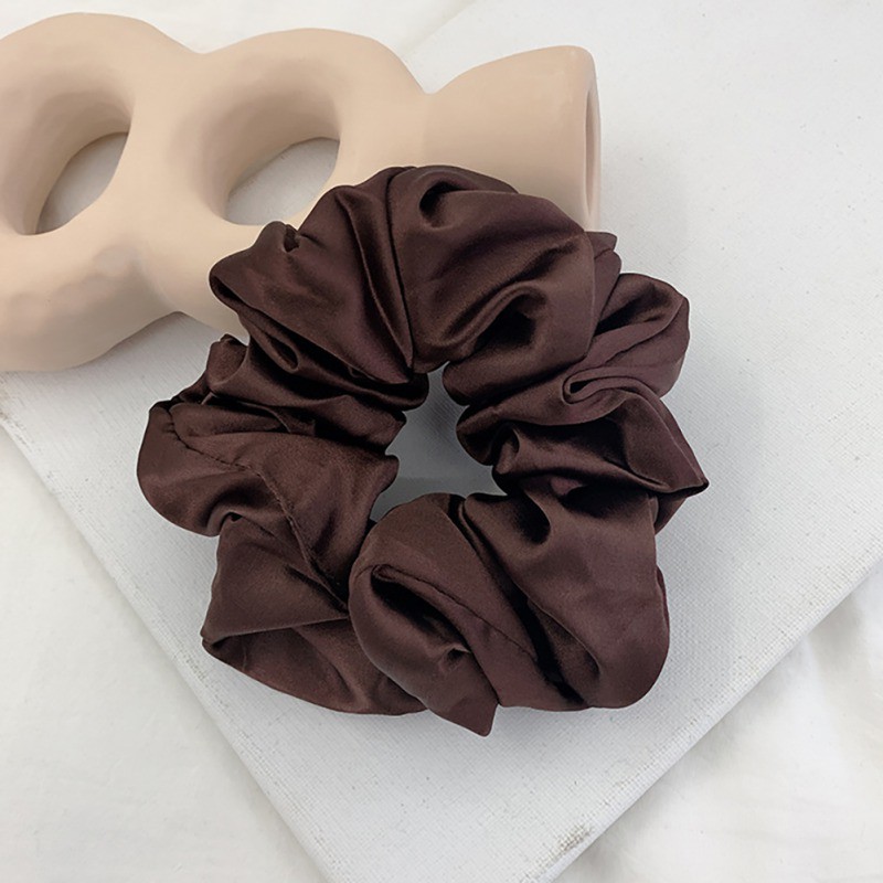 Dây Buộc Tóc Vải Satin Co Giãn Cho Nữ