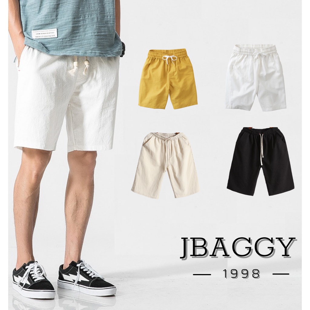 Quần short đũi nam JBAGGY chất đũi mềm mát, quần ngố thể thao chuẩn form cạp chun dây rút