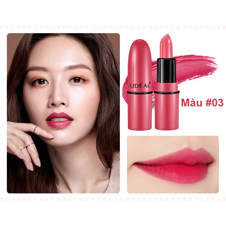 Set son sáp dưỡng ẩm môi, son sáp bộ 5 cây LIDẾAL LOOK IN A BOX MINI