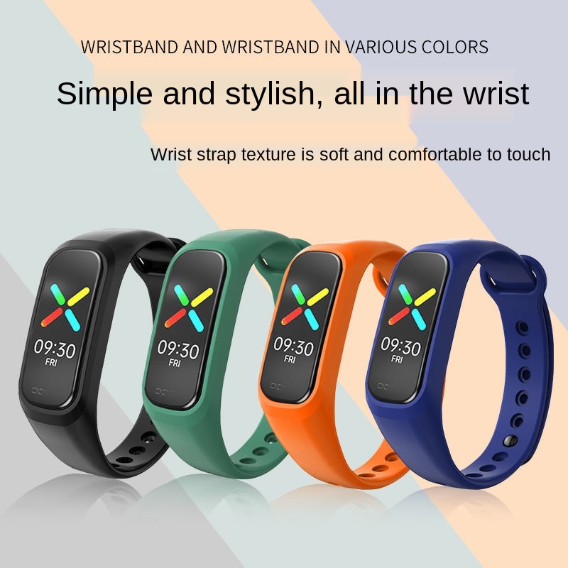 Dây Đeo Silicon Mềm Thay Thế Nhiều Màu Sắc Cho Dây Đeo Đồng Hồ Thông Minh OPPO Band