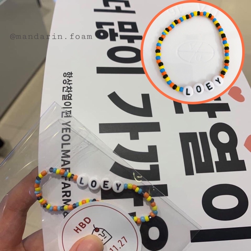 Vòng tay sinh nhật ChanYeol Loey