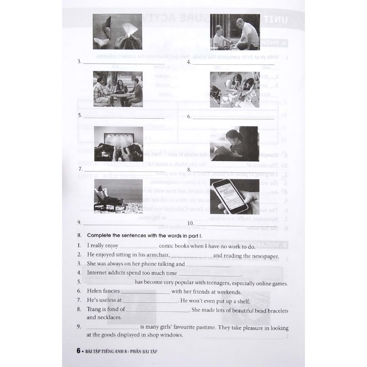 Sách Bổ Trợ - Bài Tập Tiếng Anh Lớp 8 Tập 1 (Không Đáp Án) - Chương Trình Mới - ZEN