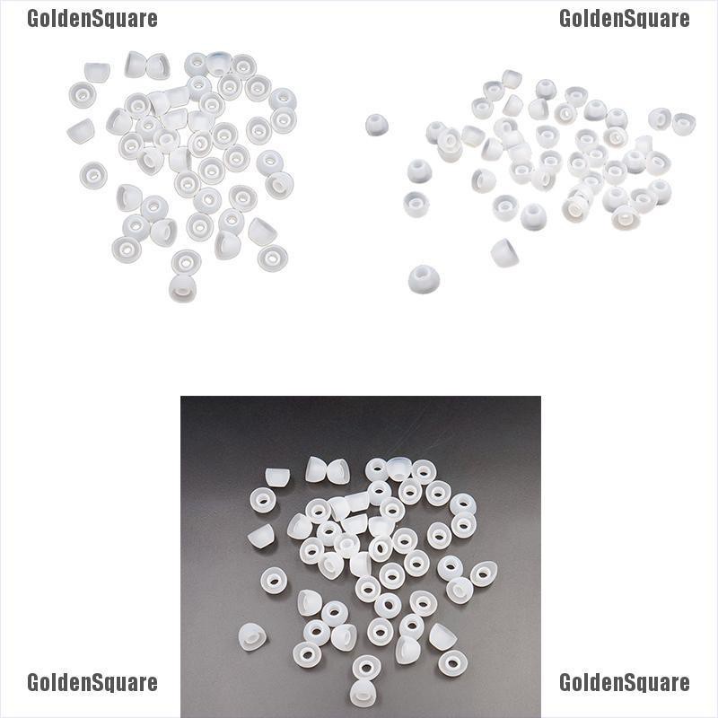 Set 50 Nút Tai Nghe Nhét Tai Thay Thế Bằng Silicon Mềm Trong Suốt 11MM