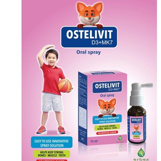 Ostelivit D3+MK7 –tăng hấp thu canxi hỗ trợ tăng cường chiều cao, còi xương giúp răng chắc khỏe cho bé 1 l
