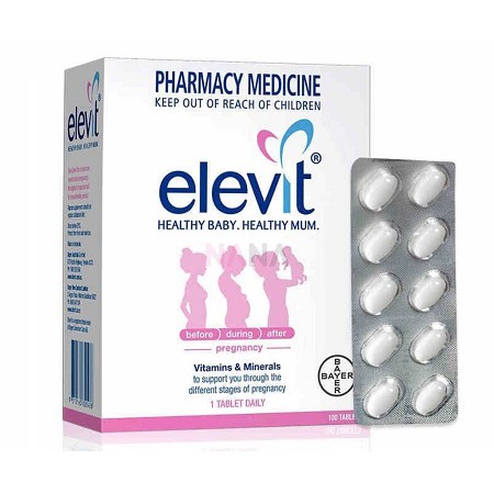 Elevit Bổ Sung Vitamin &amp; Khoáng Chất Cho Bà Bầu
