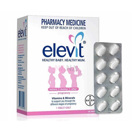 Elevit Bổ Sung Vitamin &amp; Khoáng Chất Cho Bà Bầu