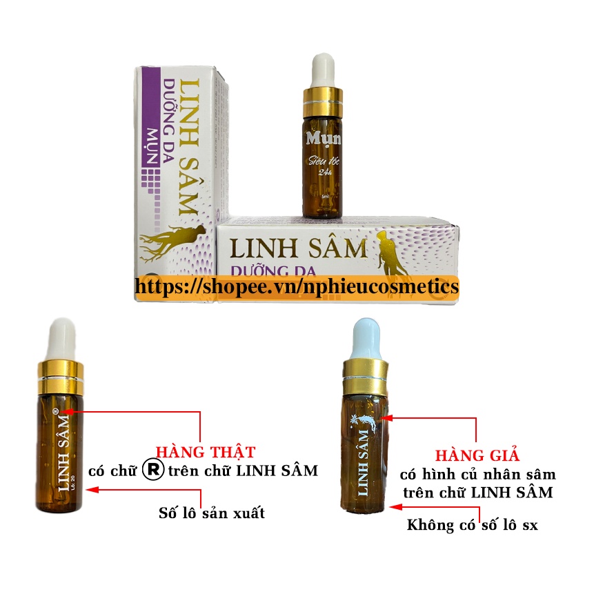 Gel mụn siêu tốc Linh Sâm 5ml