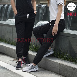 Quần Jogger Kaki Nam - Nữ Co Giãn 4D Hàng Xuất Khẩu (Màu Đen)