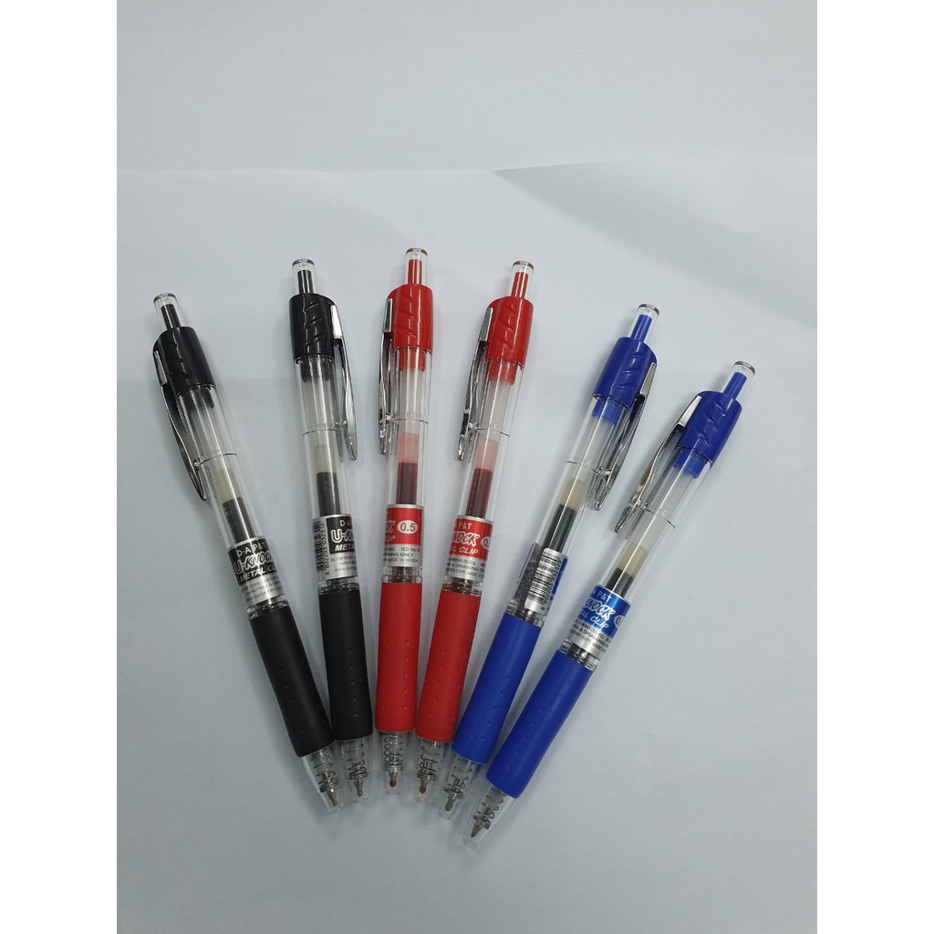 Bút gel bấm U-Knock Dong A Metal clip Pen 0.5mm