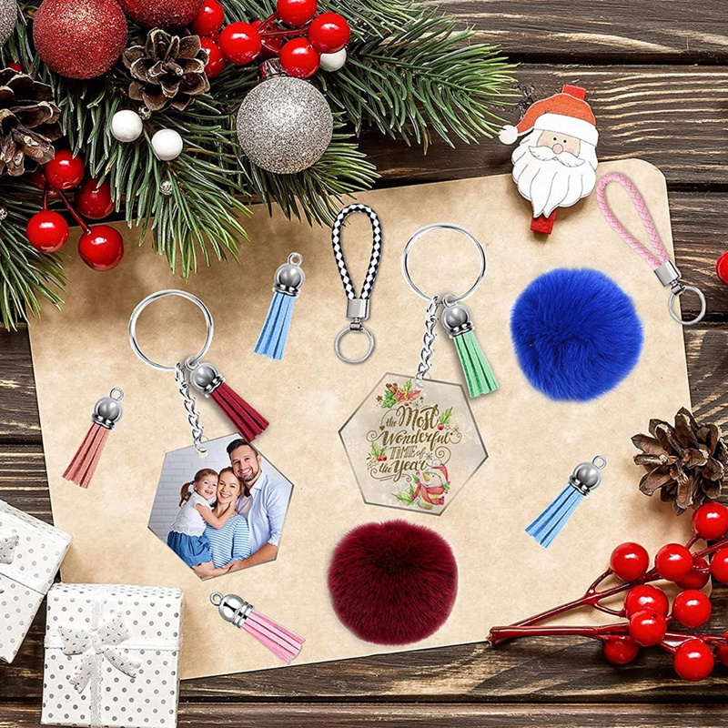 Set 126 Món Dụng Cụ Làm Móc Khóa Tua Rua Nhiều Màu Sắc