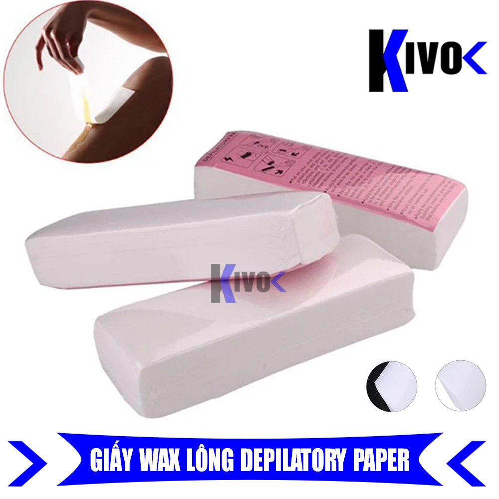 Giấy Tẩy Lông Chân Tay Nách - Miếng Triệt Lông 100 tờ Depilatory Paper