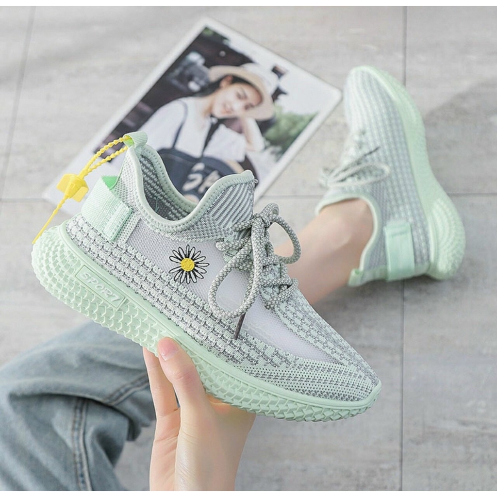 K02 FREESHIP GIÀY THỂ THAO HOA CÚC ĐẾ BÁNH MỲ SIÊU ÊM CHÂN MỚI FULLBOX