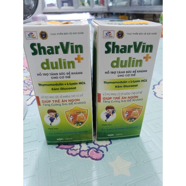 Siro tăng sức đề kháng, giúp trẻ ăn ngon Sharvin dulin+