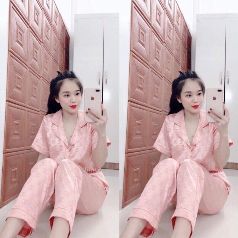 Bộ đồ Pijama lụa ❤️ Bộ lụa gấm tay ngắn quần dài [ HÀNG ĐẸP CHUẨN