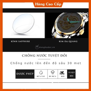 Đồng Hồ Nam ROMA DRAGON - Rồng 3D Nghệ thuật – Dây thép đúc đặt cao cấp
