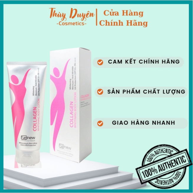 Kem Dưỡng Trắng Da Benew Collagen Whitening Body Lotion Hàn Quốc Dưỡng Da Toàn Thân 200ml/Chai