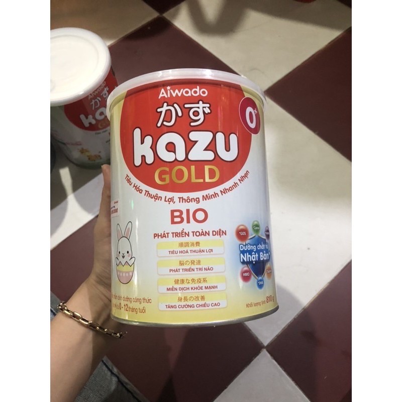 Tặng 1 đàn cho bé - Sữa bột kazu gold bio 0 810g