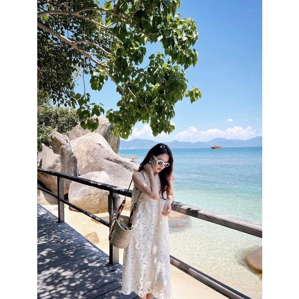 Váy ren maxi đi biển, Váy ren hot hit