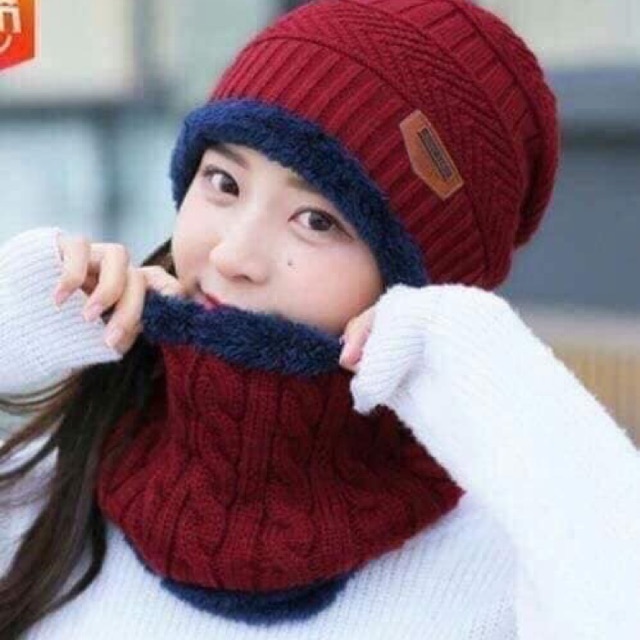 Sét Mũ kèm khăn len