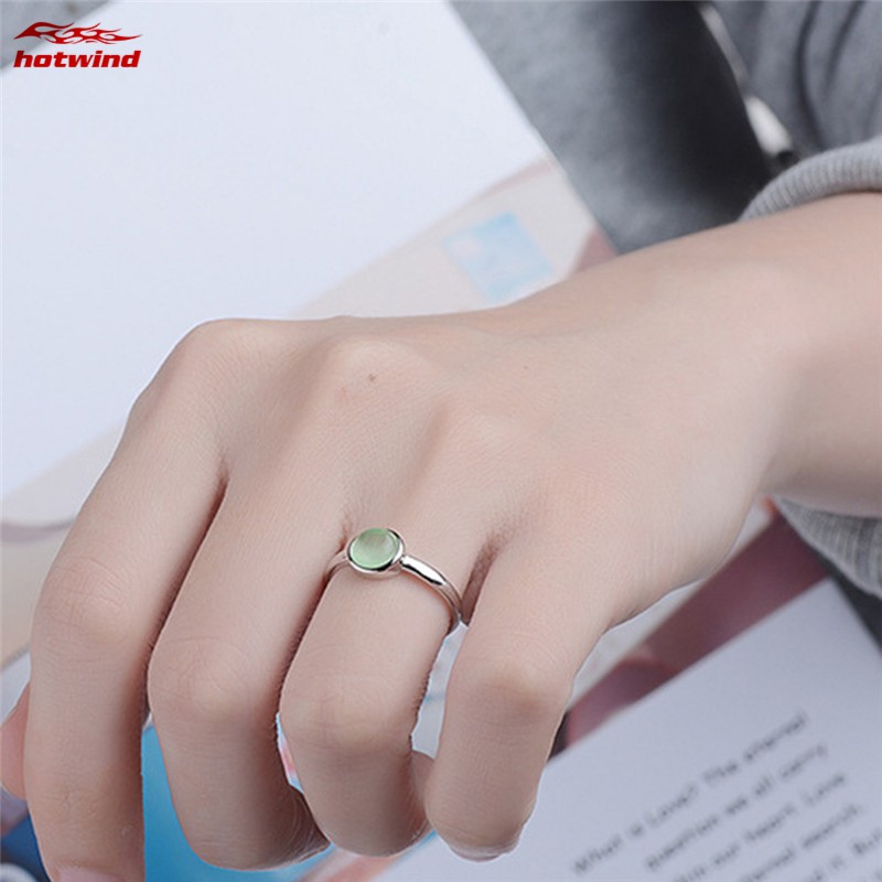 Nhẫn Đá Mặt Trăng Đơn Giản Cho Nữ