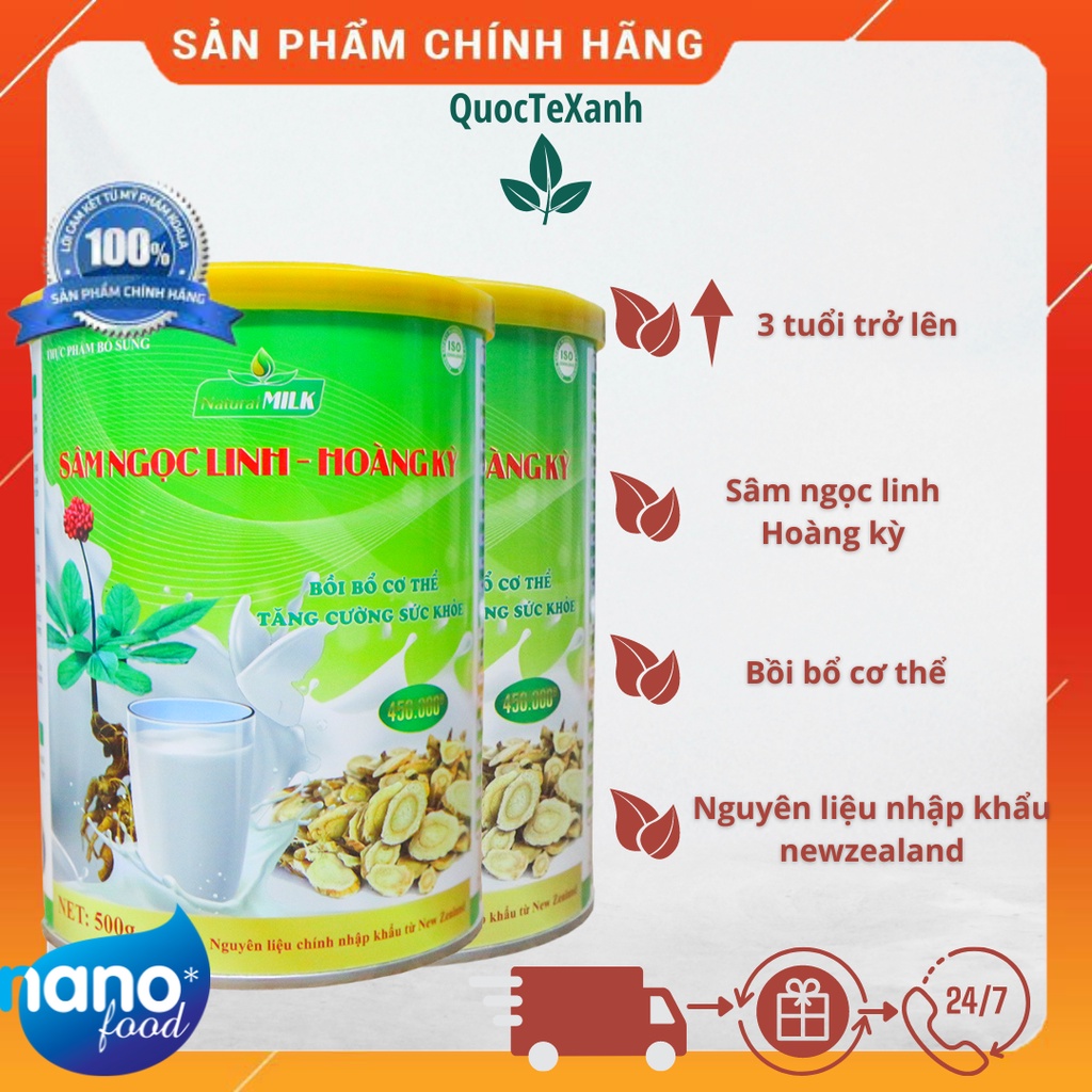 Sữa sâm ngọc linh hoàng kỳ 500g