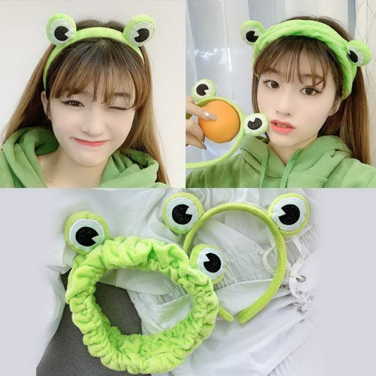 Băng đô rửa mặt tai thỏ tai mèo tuần lộc nai cua turban cái tóc hoạt hình dể thương tiện dụng phong cách hàn quốc