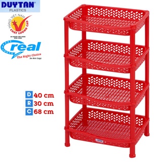 Kệ Chén nhựa úp chén dĩa 4 Ngăn Nhỏ ( 40 x 29 x 68cm) Nhựa Duy Tân