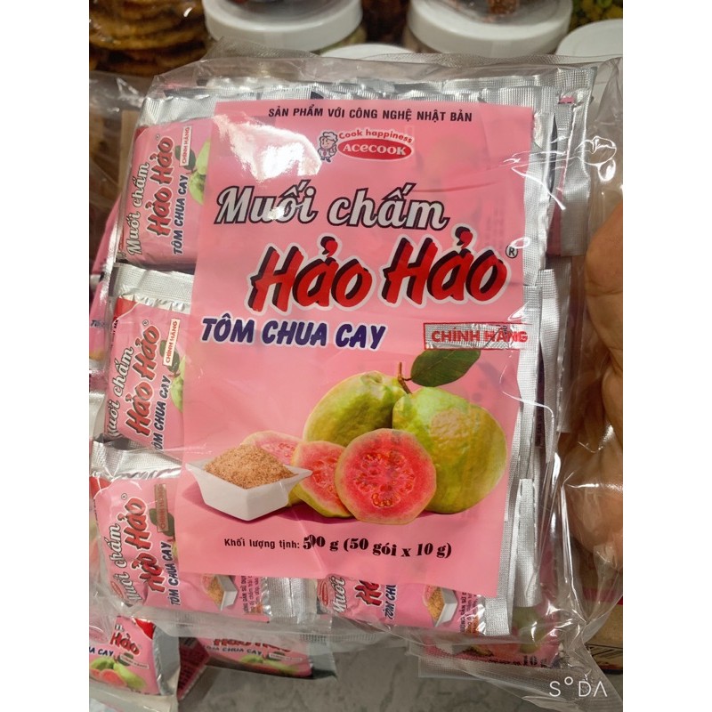 Muối chấm Hảo Hảo chính hãng tôm chua cay gói 10g | BigBuy360 - bigbuy360.vn