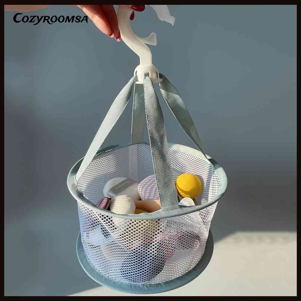Túi Lưới Phơi Khô Cọ Trang Điểm Hình Trứng Gấp Gọn Được