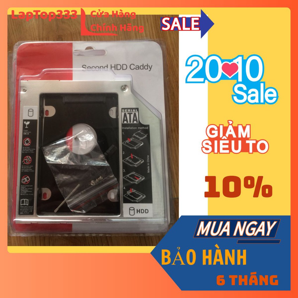 Caddy Bay HDD SSD SATA 3 9.5mm/12.7mm - Khay ổ cứng | BigBuy360 - bigbuy360.vn