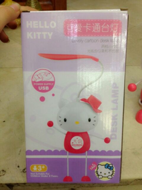 Đèn học chống cận kèm đèn ngủ Hello Kitty