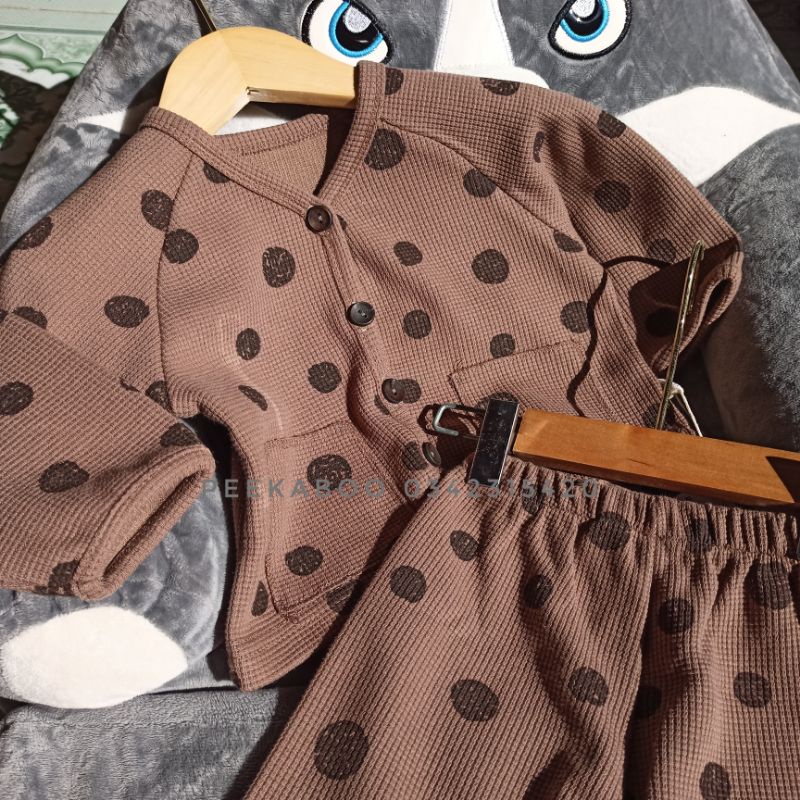 [PEEKABOO] Bộ Dài Tay Chấm Bi Thu Đông Cho Bé Mới Nhất 2021