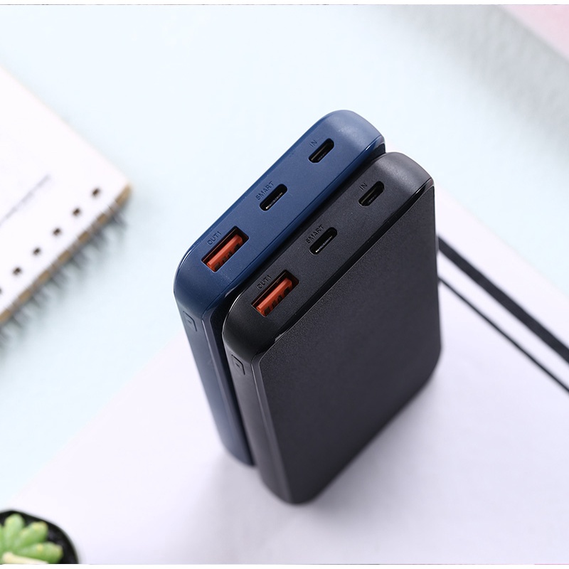 Pin dự phòng FONENG Q18 Sạc nhanh PD + QC 3.0 10000mAh 18W bọc vải Sang Trọng Cá Tính